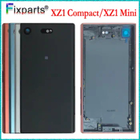 New For Sony Xperia XZ1 Compact Back Battery Housing G8441 Door Housing Case Replacement Parts For Sony XZ1 Mini Battery Cover