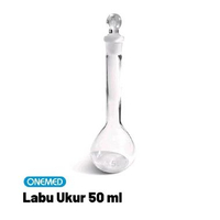 OneMed Labu Ukur 50 ml - Volumetric Flask Kaca Alat Laboratorium