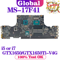 KEFU Mainboard For MSI MS-17F41 MS-17F4 Laptop Motherboard i5 i7 9th Gen GTX1650/GTX1650Ti-V4G