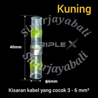 heat shrink isolasi bakar timah solder konektor sambungan kabel heatshrink waterproof anti air conne