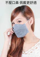台灣生產3D立體款鴨嘴活性碳拋棄式口罩十片包裝 (一包十片價格)