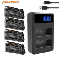 Powtree For Sony NP-F550 NP F550 NPF550 Battery+LCD Dual Charger For Sony NP-F330 NP-F530 NP-F570 NP-F730 NP-F750 Hi-8 L10