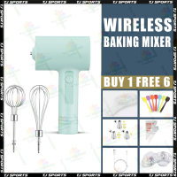 TJ SPORTS Wireless Hand Baking Mixer Egg Beater Electric Whisk Mixer Baking Mixer Blender Mixer