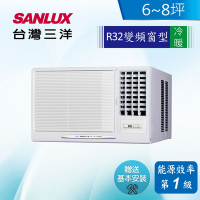 台灣三洋Sanlux 6-7坪 1級變頻冷專左吹窗型冷氣 SA-R41VHR