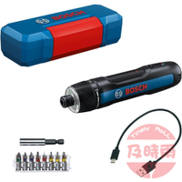 【日本代購】Bosch 博世 GO 3 第三代電動螺絲起子機｜3.6V 鋰電｜7 段扭力調整｜USB-C 充電｜8 件起子頭套裝｜附延長桿與收納盒