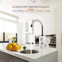 ATWFS Tankless elektrik pemanas air terbaru dapur segera air panas paip pemanas air keran serta-merta Heater3000w