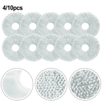4/10pcs Mop Pads Cloths For Xiaomi Robot Vacuum X10 Plus Robot Vacuum Cleaner Access Household Supplies Cleaning Tool Spare Part