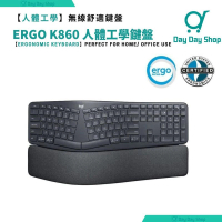 【人體工學鍵盤】K860人體工學鍵盤 附手托一體式｜辦工室電腦藍牙無線鍵盤｜適用Windows macOS Linux & Chrome OS｜香港行貨｜ 不加購