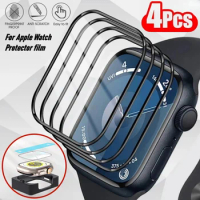 Ceramic film Easy installation For Apple watch Ultra 9 8 7 49mm 45mm 41mm Screen protector For Apple watch 6 5 SE 44mm 40mm 42mm