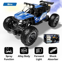 LC - GPT Mobil RC Offroad 4WD 6 Roda 2.4GHz Mobil Remote Control Alloy Semprot Air Lampu LED Ban Ant