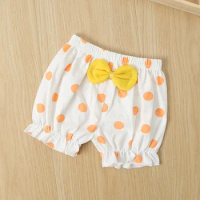 Summer baby lantern shorts cotton big PP pants thin clothing girl flower bud pants