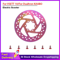 Upgraded 145mm Disc Brake Rotor for VSETT 10+ DUALTRON KAABO Electric Scooter Reinforced Colorful Universal Brake Disc Screw