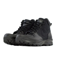 【NIKE 耐吉】Nike Manoa Black 黑皮高筒 靴子 休閒鞋 男鞋 456975-001