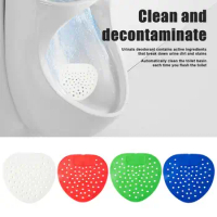 10pcs Anti-microbial Men Urinal Deodorant Mats Urine Bucket Sanitary Smell Remover Pads Deodorising Urinal Screen Mat
