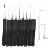 Professional Lock Pick Set Hand Tools Locksmith Tools Remove Hooks Lock Pin Broken Key Extractor Practice Pick Lock Combination