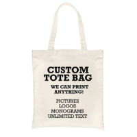 Custom Tote Bag-Bulk Tote Bags-Wholesale Totes-Cotton Canvas Book Bag-Custom Wedding Totes-Event Tote Bag-Promotional Tote Bag