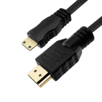 【UniSync】HDMI轉Mini HDMI高畫質4K影音認證傳輸線 1.8M