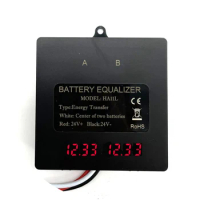 HA11L Battery Equalizer with LCD display for 2x12V Gel Flood AGM Lead Acid Batteries Voltage balancer