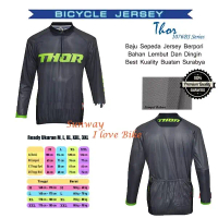 Baju Sepeda Thor Tangan Panjang Jersey Ukuran M, L, XL, XXL