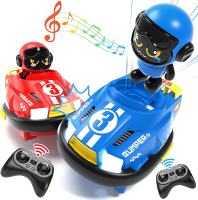 2 Pack RC Cars Toys for Ages 2-4 Toddlers | Remote Control Bumper Cars Toys for Ages 5-7 Kids | Birt