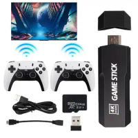 Wireless Retro Game Console | Classic Game Video Games TV 4K Game Stick Built in Thousands of Games High Definition Output Plug