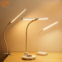Desk Lamp Touch Table Lamps For Living Room Gooseneck Desktop Foldable Dimmable Eye Protection Study Lamp Led Light