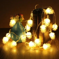 1.5m LED Light String Pine Cone Christmas Decoration For Home Garden Outdoor Bulb Christmas Tree Decorations Warm White Led