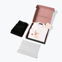 [RAYA COLLECTION] Broodis - Kemeja Shanghai/Koko Rashid White/Putih Dobby Set & Chino Pants Flex Bla
