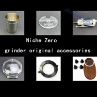 Original Niche Zero Coffee Grinder Original Accessories Knife Disc Powder Cup Cover Walnut Wood