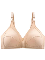 MOM bra 36F-46F Full cup C/D/DD/E/F Cotton bras for women push up bra without steel rings thin breat