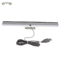 Hot sale Game accessories Wii Sensor Bar Wired Receivers IR Signal Ray USB Plug Replacement for Remote