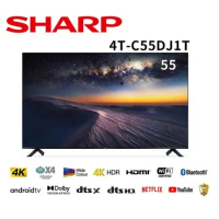 SHARP 55吋4K聯網液晶顯示器-4T-C55DJ1T