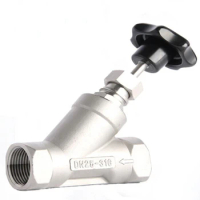 2 1/2 inch 2/2 way Y type manually operated angle seat valve