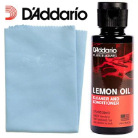 [COD] D'Addario®Lemon Oil Guitar Cleaner & Conditioner ** ผลิตในประเทศสหรัฐอเมริกา ** ผ้า