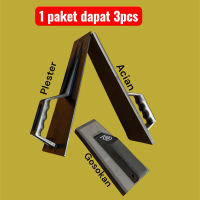 Raskam pvc paket 3 pcs raskam plester raskam acian gosokan acian Paint