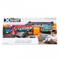 ZURU X SHOT EXCEL SKINS LAST STAND GRAFFITI MAINAN BLASTER ANAK MAINAN PISTOL ANAK PELURU GABUS MAIN
