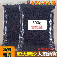 現貨【新鮮桑葚乾500g/袋】黑桑椹非特級免洗即食泡茶泡水大顆粒黑桑葚子果乾