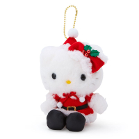 真愛日本 聖誕紀念 kitty 聖誕老人 珠鍊吊飾 絨毛吊飾娃 吊飾 鑰匙圈 掛飾 G111