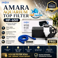 Amara Pompa Filter Box Mini Mesin Aquarium Gantung HF-650 Hemat Energi 8W Aliran Kuat Stabil 800-100
