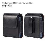 Genuine Leather Case Pouch For Samsung Galaxy Z Flip3 2 5G Protective Phone For Motorola Razr 5g 2019 Case Bag Huawei P50 Pocket