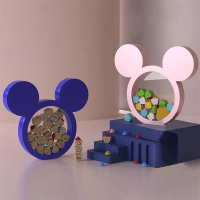 Disney 迪士尼 米奇 乳牙收納盒 寶寶胎毛髮 臍帶瓶 保存紀念盒(米妮 小熊維尼 平輸品)