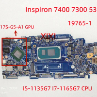 19765-1 For dell Inspiron 7400 7300 5301 Laptop Motherboard With i5-1135G7 i7-1165G7 CPU N17S-G5-A1 GPU 100% Fully tested