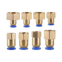 10 Pcs 1/8\ 3/8\" 1/2\" 1/4\" To 6/8/10/12mm OD Garden Irrigation Straight Pneumatic Fitting Thread 