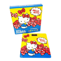 小禮堂 Hello Kitty 藍芽電子體重計 (藍黃蝴蝶結款)
