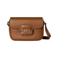 Gucci Horsebit 1955 Soft Small Shoulder Bag Brown Brown