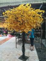 仿真銀杏樹黃色植物大型榕樹桃花樹 舞臺 影視 拍攝裝飾工程假樹