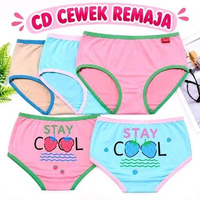 ( ECER ) 1 PCS CD Cewek Remaja FEMA GAUL Free Size Max BB 60kg | CD Cewek Remaja FEMA Katun Adem Lem