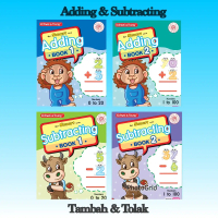 Get Smart With Adding & Subtracting / Tambah & Tolak ( Book 1 & 2 ) @ Untuk 3 & 4 Tahun