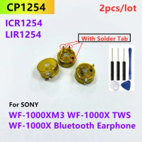 CP1254 Battery 2pcs/lot (With Solder Tab) For Sony WF-1000XM3 WF-1000X TWS WF-1000X Wireless Bluetooth Headset + Free Tools