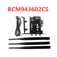 BCM943602CS 1300Mbps Dual Band 802.11AC Desktop PCI-E Wireless Card PC wifi Adapter Bluetooth 4.1